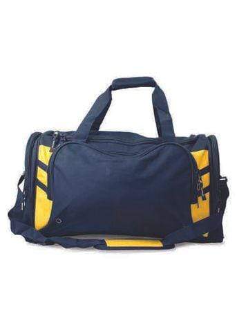 Aussie Pacific Tasman Sports Bag 4001 Active Wear Aussie Pacific Navy/Gold  
